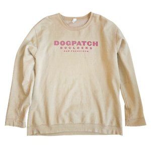 Dogpatch Boulders Pullover San Francisco Long Sleeve Shirt Cream/Nude XL